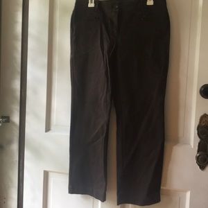 Chocolate brown straight leg pants